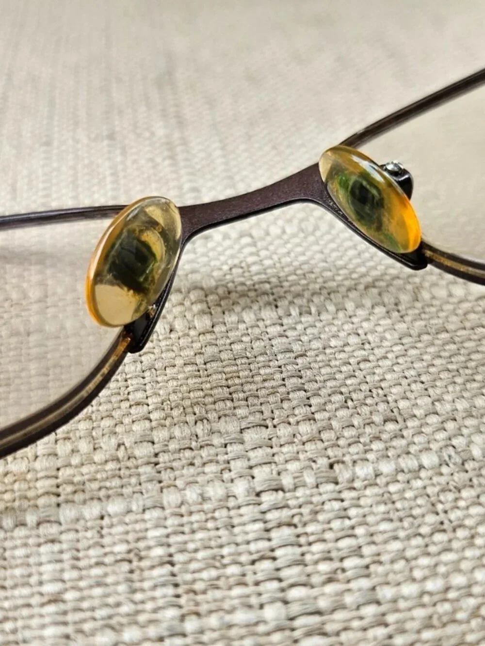 M Morel France Eyeglasses Frame Orange/Brown Tone Eyewear KAOLI 7493K Glasses